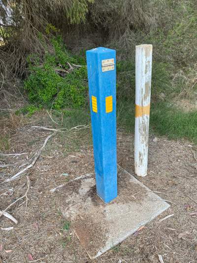 A Goulburn Murray Water groundwater monitoring bore.