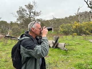 Photographer capturing local wildlife