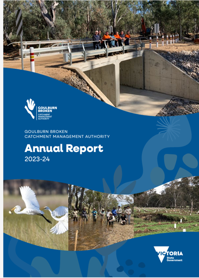 Cover of the 2023-24 annual report document