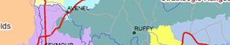 Map of the Revegetation Zones of the GBCMA