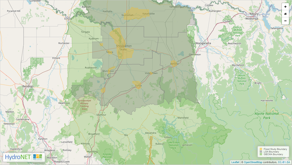 Map of catchment