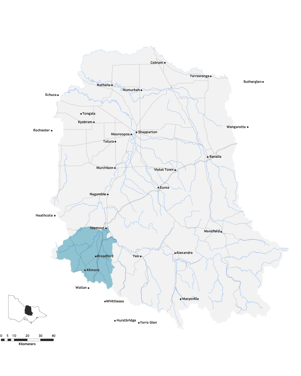 South West Goulburn Landcare Network Map